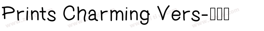 Prints Charming Vers字体转换